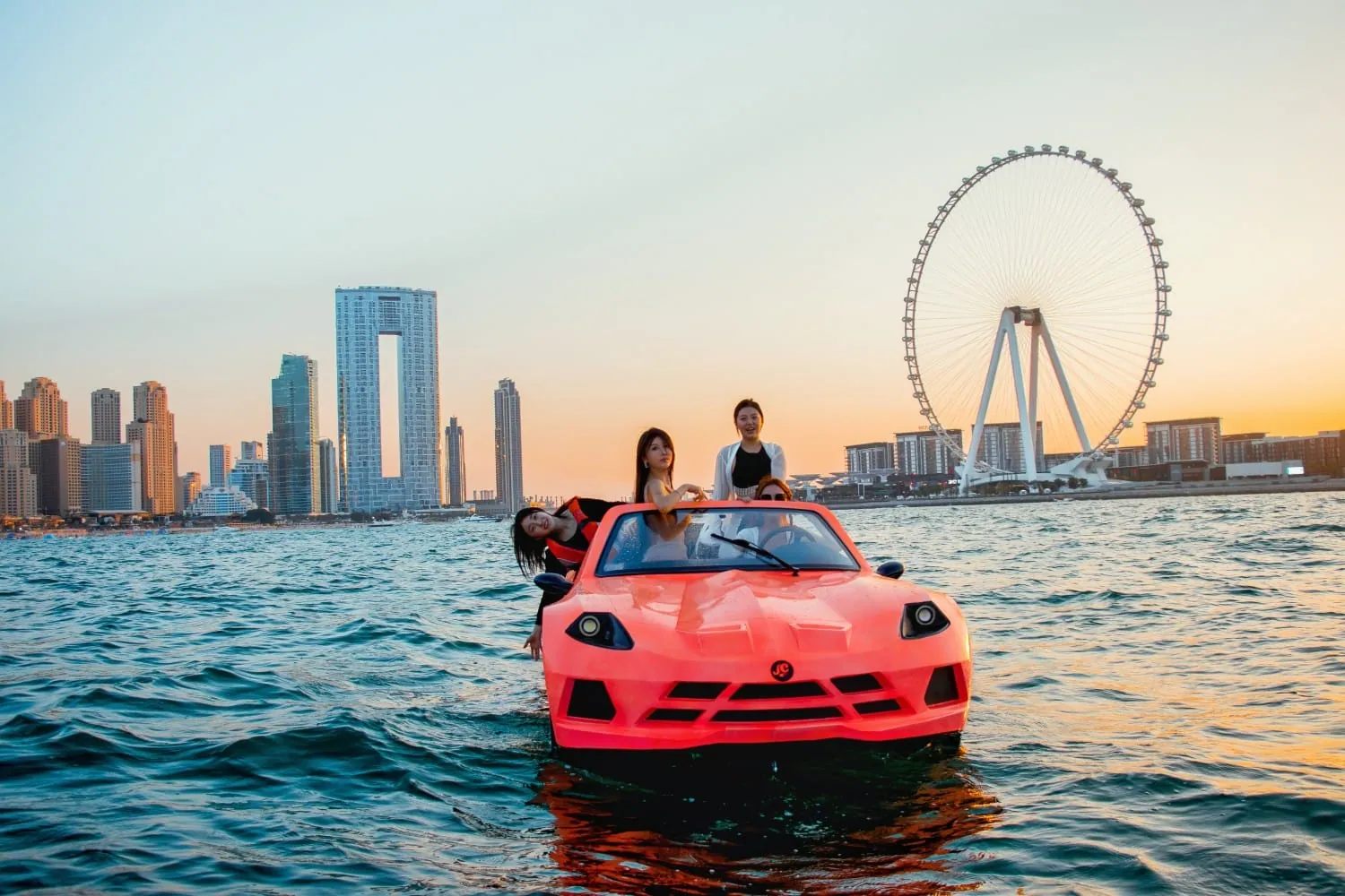 Corvette & Ferrari Style Marine Jet Car Ride, Dubai